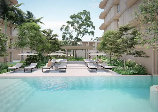 Bellevue Beachfront — Бассейн под пальмами, Лаян, Пхукет