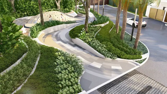 Botanica Chalong Bay — Озеленённая улица посёлка, Чалонг, Пхукет