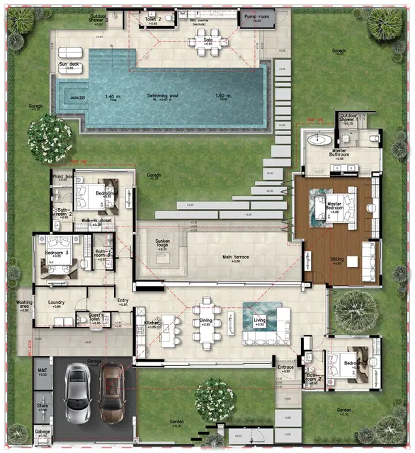Botanica Grand Avenue — Modern Elegant, Grand Forest · Тип GFA · 4 спальни, Лаян, Пхукет