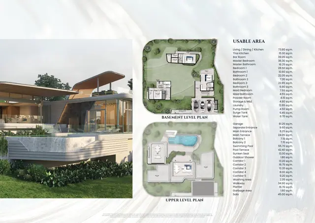 Botanica Ocean Valley — 4 спальни · 725 м² — цоколь и второй уровень, Камала и Сурин, Пхукет