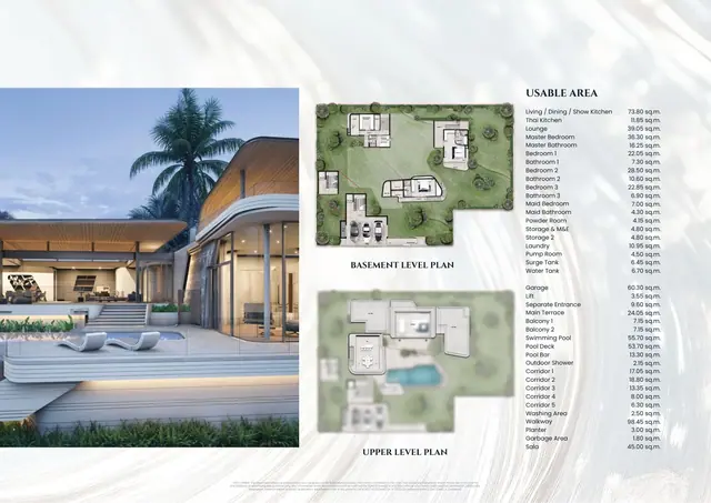 Botanica Ocean Valley — 4 спальни · 780 м² — цоколь и второй уровень, Камала и Сурин, Пхукет