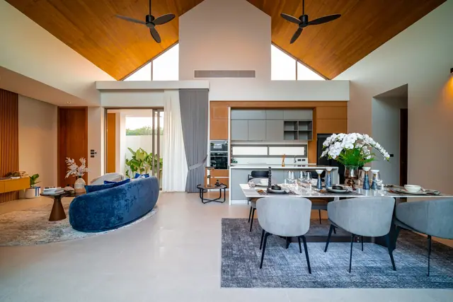 Botanica Louvre — Гостиная, столовая и кухня, Банг Тао и Лагуна, Пхукет
