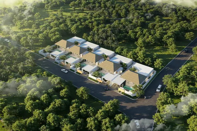 Botanica Skyport — Посёлок сверху: пять вилл, Най Янг и Май Као, Пхукет