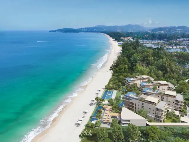 Oceanus Banyan Tree Beach Residences — Изгиб пляжа Банг Тао с высоты, Банг Тао и Лагуна, Пхукет
