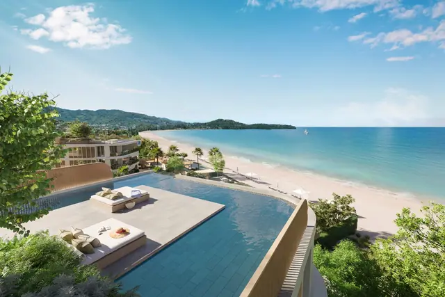 Oceanus Banyan Tree Beach Residences — Инфинити-бассейн над пляжем, Банг Тао и Лагуна, Пхукет