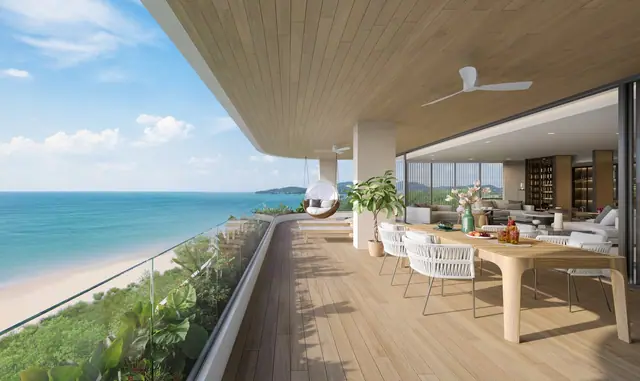 Oceanus Banyan Tree Beach Residences — Терраса резиденции над пляжем, Банг Тао и Лагуна, Пхукет