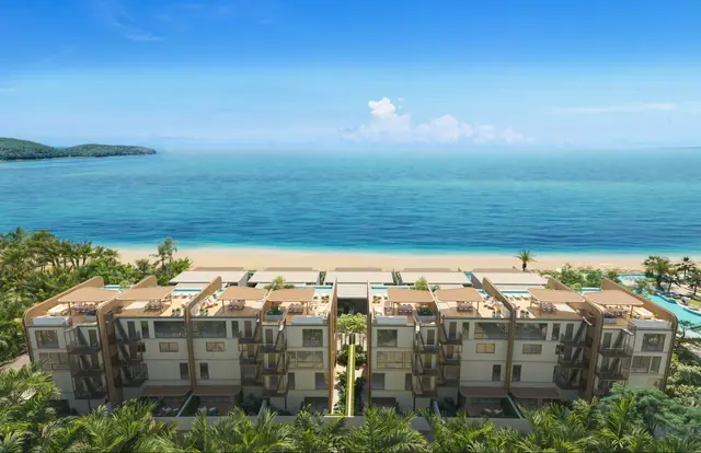 Varuna Banyan Tree Beach Residences — Резиденции, пляж и залив Банг Тао сверху, Банг Тао и Лагуна, Пхукет