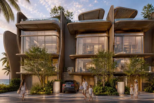 Varuna Banyan Tree Beach Residences — Фасады на закате, Банг Тао и Лагуна, Пхукет