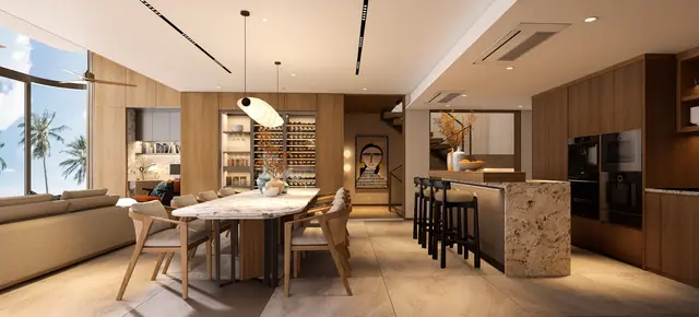 Varuna Banyan Tree Beach Residences — Столовая у кухни, Банг Тао и Лагуна, Пхукет