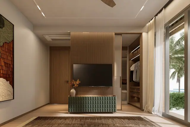 Varuna Banyan Tree Beach Residences — Спальня с ТВ-зоной, Банг Тао и Лагуна, Пхукет