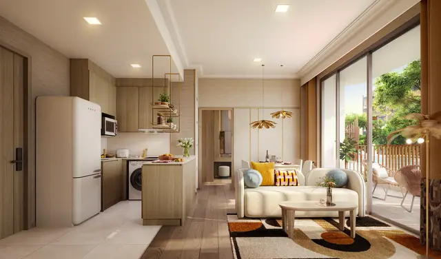 Canvas Cherng Talay — Кухня-гостиная, 60 м², Банг Тао и Лагуна, Пхукет