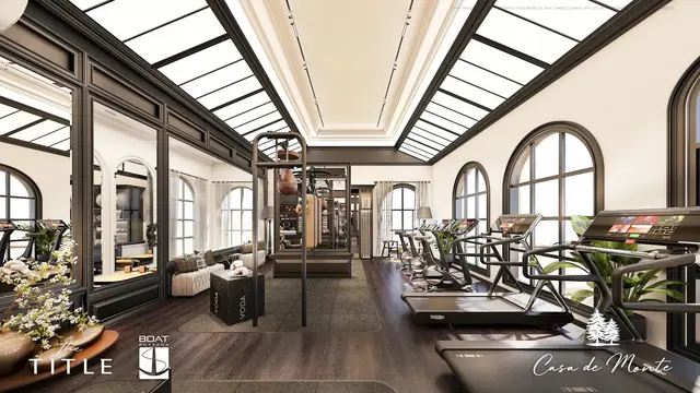 Casa de Monte — Фитнес-зал под стеклянной кровлей, Ко Кео, Пхукет