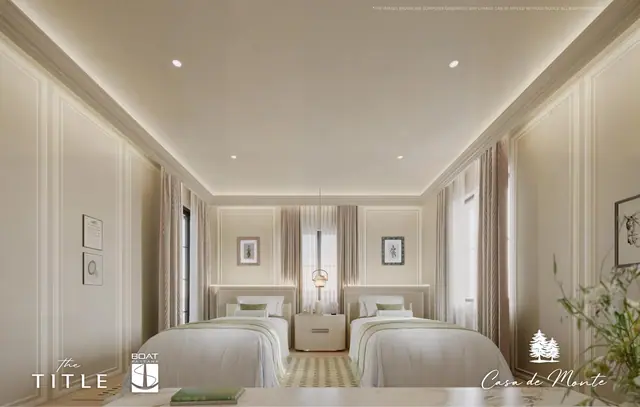 Casa de Monte — Спальня с двумя кроватями · вилла A2, Ко Кео, Пхукет