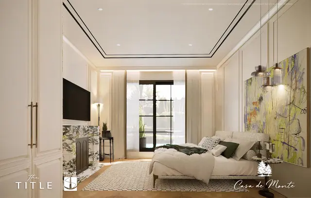 Casa de Monte — Спальня с камином · вилла S2, Ко Кео, Пхукет