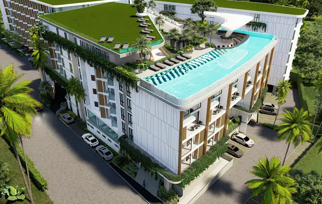 Citygate De Phuket — Бассейн на крыше сверху, Камала и Сурин, Пхукет