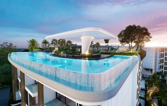 Citygate De Phuket — Бассейн на крыше на закате, Камала и Сурин, Пхукет