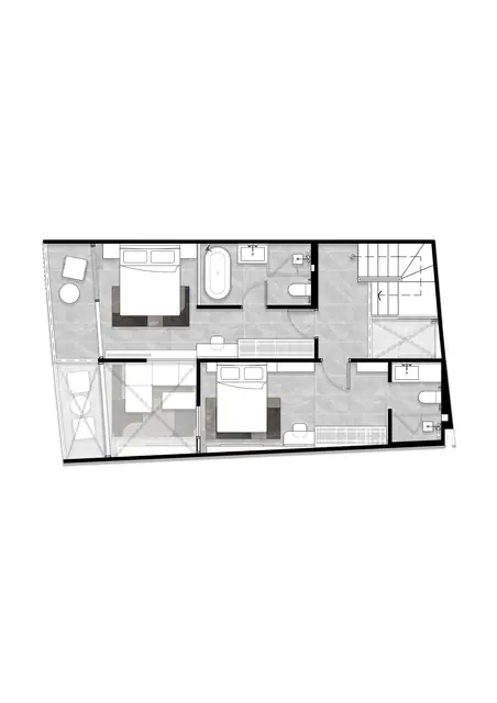 Citygate De Phuket — Дуплекс — верхний уровень · 2 спальни, Камала и Сурин, Пхукет
