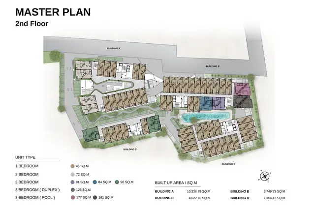 Citygate De Phuket — Поэтажный план · 2-й этаж, Камала и Сурин, Пхукет