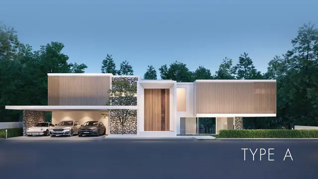 Clover Residence — Вилла типа A, фасад, Банг Тао и Лагуна, Пхукет
