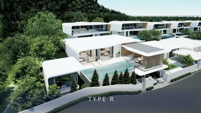 Clover Residence — Вилла типа R, вид сверху, Банг Тао и Лагуна, Пхукет