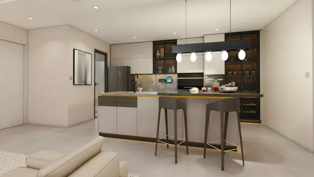 Clover Residence — Кухня с барной стойкой, Банг Тао и Лагуна, Пхукет