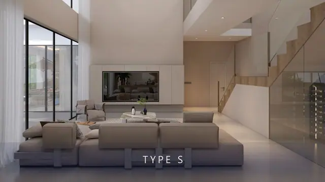 Clover Residence — Гостиная с лестницей, Банг Тао и Лагуна, Пхукет