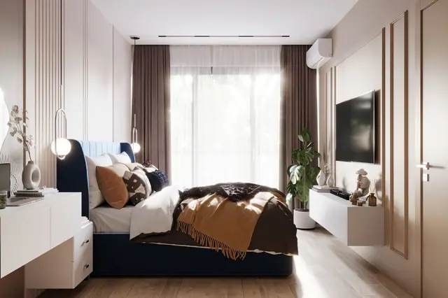 Dominion Rawai — Спальня с ТВ, 1 спальня 49,5 м², Раваи и Най Харн, Пхукет