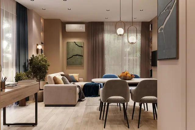 Dominion Rawai — Кухня, 1 спальня 56 м², Раваи и Най Харн, Пхукет
