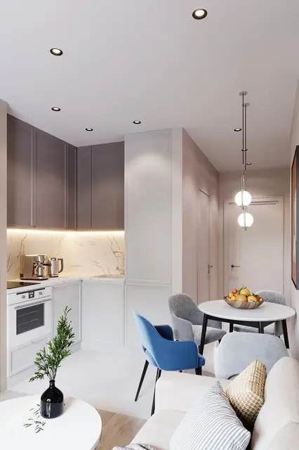 Dominion Rawai — Кухня-гостиная, 2 спальни 56 м², Раваи и Най Харн, Пхукет