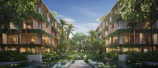 Gardens of Eden - Eden Residence — Корпус вечером с подсветкой, Лаян, Пхукет