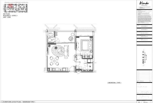 Gardens of Eden - Eden Residence — 1 спальня, тип 1 (юнит C302), Лаян, Пхукет