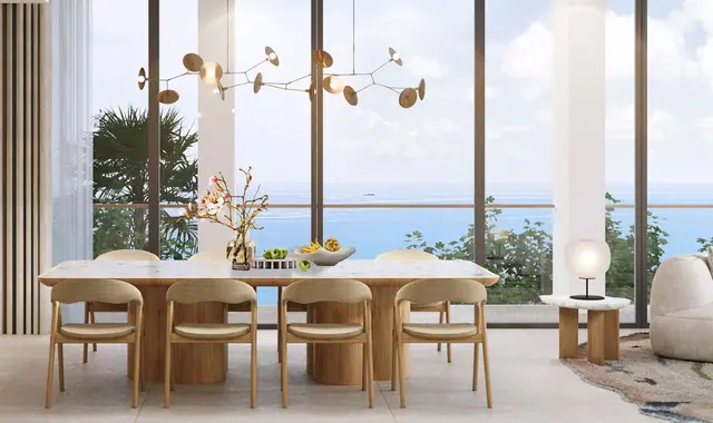 Gardens of Eden - Eden Residence — Столовая на восемь персон с видом на море, Лаян, Пхукет