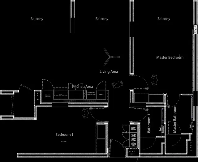 Gardens of Eden - Lake Residences — 2 спальни · 100 м², Банг Тао и Лагуна, Пхукет
