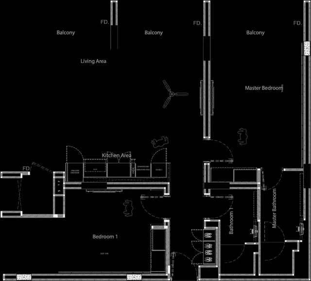 Gardens of Eden - Lake Residences — 2 спальни · 119 м², Банг Тао и Лагуна, Пхукет