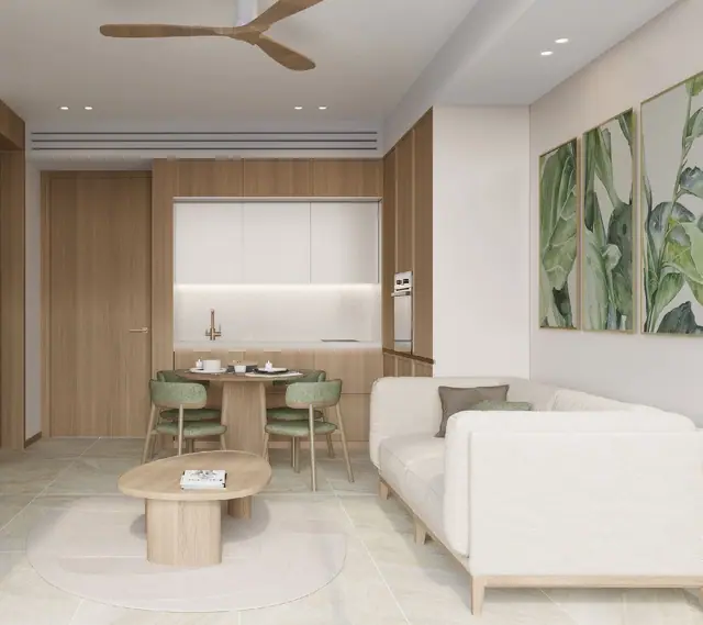 Gardens of Eden - Park Residences — Гостиная с обеденной зоной, Банг Тао и Лагуна, Пхукет