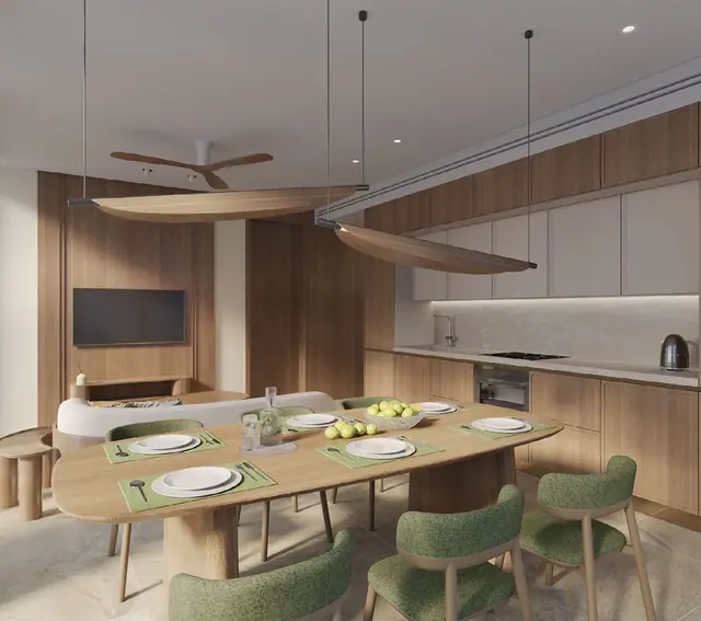 Gardens of Eden - Park Residences — Столовая и кухня, Банг Тао и Лагуна, Пхукет