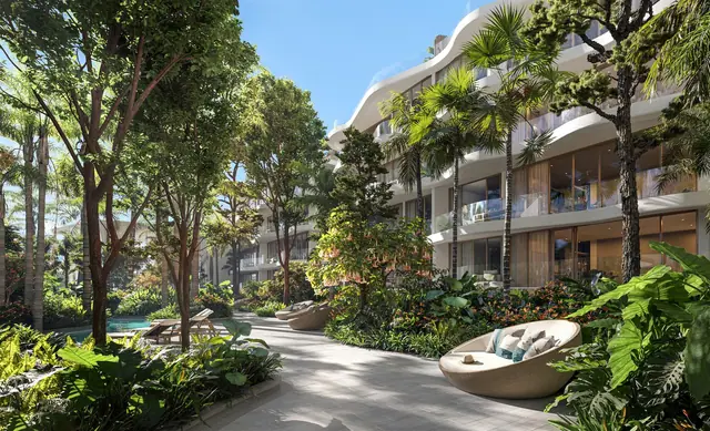 Garrya Residences — Тропический сад между корпусами, Банг Тао и Лагуна, Пхукет