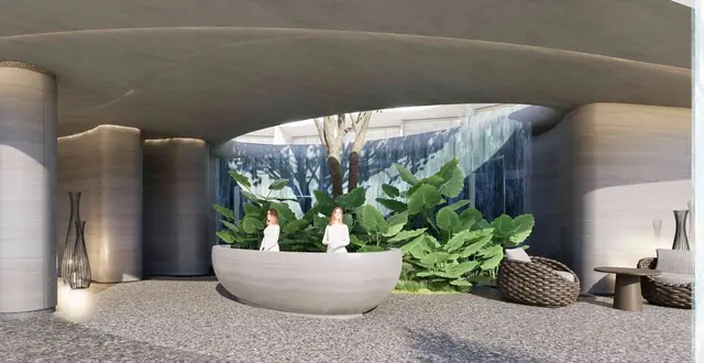 Garrya Residences — Wellness-центр: холл с водопадом, Банг Тао и Лагуна, Пхукет