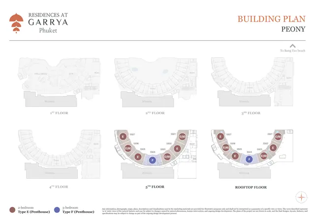 Garrya Residences — Пентхаусы Peony — верхний этаж отеля и кровля, Банг Тао и Лагуна, Пхукет