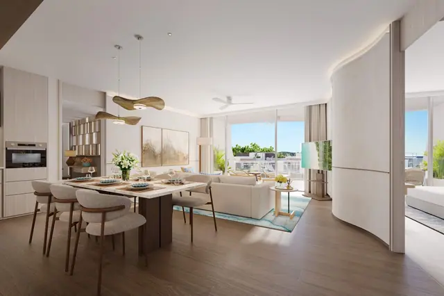 Garrya Residences — Пентхаус Peony: кухня-столовая, Банг Тао и Лагуна, Пхукет