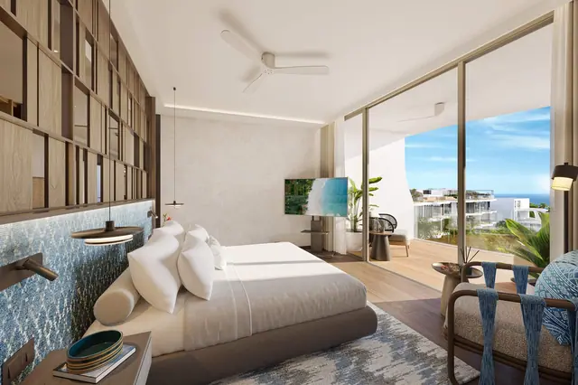 Garrya Residences — Пентхаус Peony: спальня, Банг Тао и Лагуна, Пхукет
