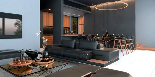 Grand Sea Through Luxury Villas — Гостиная с баром, Раваи и Най Харн, Пхукет