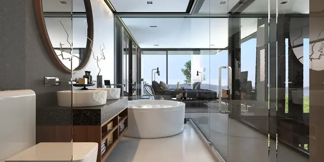 Grand Sea Through Luxury Villas — Ванная при мастер-спальне, Раваи и Най Харн, Пхукет