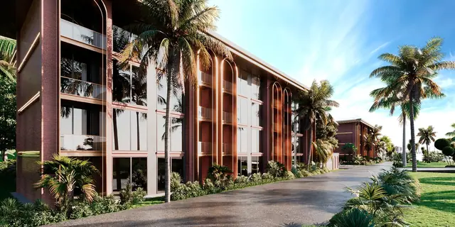 Hennessy Residence Karon — Корпус с террасами среди пальм, Карон и Ката, Пхукет