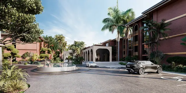 Hennessy Residence Karon — Площадь с фонтаном у главного входа, Карон и Ката, Пхукет