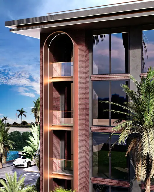 Hennessy Residence Karon — Арочный фрагмент фасада, Карон и Ката, Пхукет