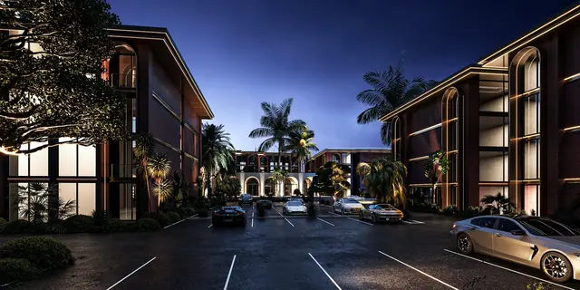 Hennessy Residence Karon — Комплекс вечером, Карон и Ката, Пхукет