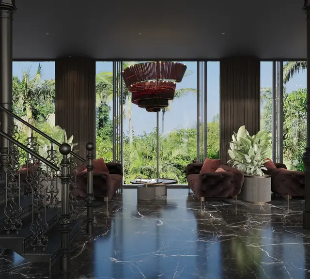 Hennessy Residence Karon — Лаунж-зона с видом на сад, Карон и Ката, Пхукет