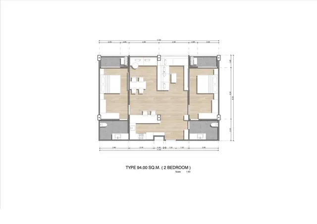 Hennessy Residence Karon — 2 спальни · 94 м², Карон и Ката, Пхукет