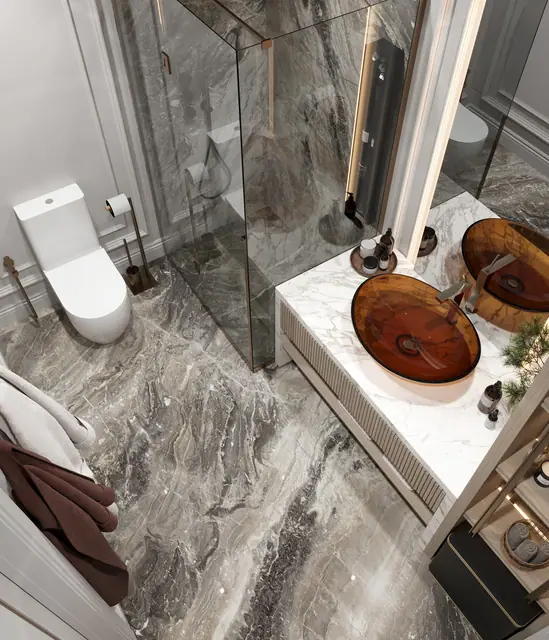 Hennessy Residence Karon — Ванная с двумя раковинами · 2 спальни, Карон и Ката, Пхукет